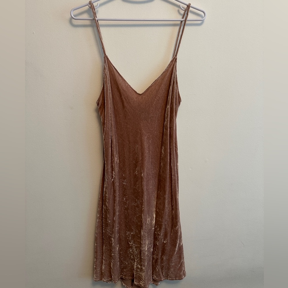 Reformation Silk Slip Dress in Dusty Rose